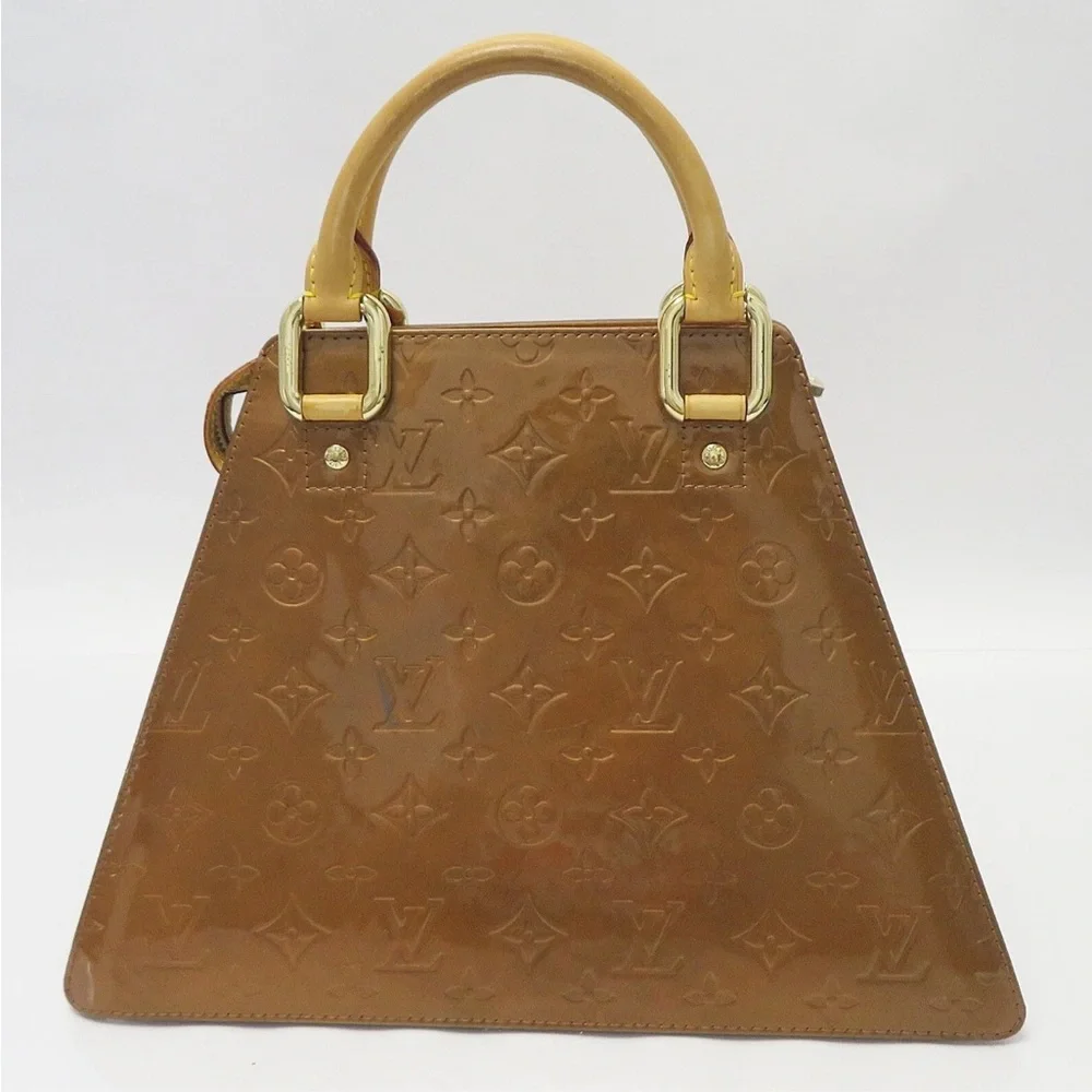 Louis Vuitton Tan Patent Leather Satchel - Picture 2 of 15